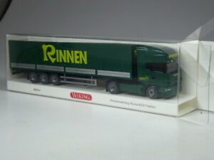 【送料無料】模型車 モデルカー uワイキングスカニアトップラインフラットベッドトップlub2 wiking 051804 scania r420 topline flatbed articulated gutters top bnib|hokushin