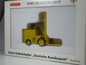 【送料無料】模型車 モデルカー ワイキングスペシャルモデルクラークガベルスタブラーポストnlkr13 wiking special model clark gabelstabler federal post in 125 bnib|hokushin