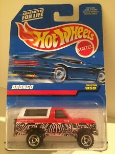 【送料無料】模型車 モデルカー ホットホイールフォードブロンコインチレアhot wheels 1981 ford bronco in red 3 inch 160 ovpvery rare
