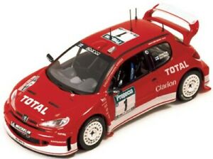 【送料無料】模型車 モデルカー プジョーレッドグロンホルムラウティアイネンニュージーランドpeugeot 206wrc red m gronholmt rautiainen winner zealand 2003|hokushin