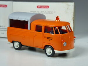 【送料無料】模型車 モデルカー ワイキングダブルキャブオレンジnlkr16 wiking vw t1 double cab municipal orange in 140 bnib