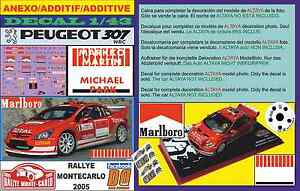 【送料無料】模型車 モデルカー アネクソデカルプジョーマルッコマルティンラリーモンテカルロanexo decal peugeot 307 wrc markko martin rallye montecarlo 2005 09|hokushin