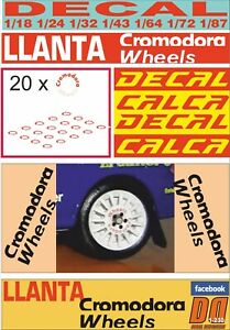【送料無料】模型車 モデルカー デカルランタクロモドラホイールズdecal llanta cromodora wheels 09|hokushin