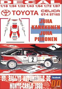 【送料無料】模型車 モデルカー デカールトヨタセリカカンクネンモンテカルロdecal toyota celica gt4 j kankkunen r montecarlo 1989 5th 09｜hokushin