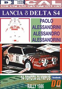 【送料無料】模型車 モデルカー デカルランチアデルタアレッサンドリーニオリンパスdecal lancia delta s4 palessandrini olympus r 1986 6th 09｜hokushin