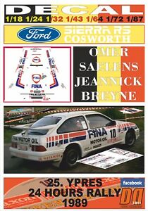 【送料無料】模型車 モデルカー デカールフォードシエラコスワースサエレンスイープレスdecal ford sierra rs cosworth osaelens ypres 24 hours r 1989 10th 09｜hokushin 14,136円