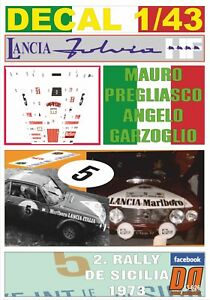 【送料無料】模型車 モデルカー デカルランチアフルビアプレリアスコディシチリアdecal 143 lancia fulvia hf mpregliasco r di sicilia 1973 dnf 09