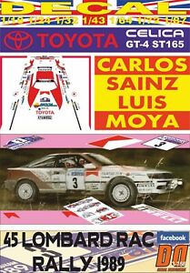 【送料無料】模型車 モデルカー デカールトヨタセリカカルロスサインツラリーdecal toyota celica gt4 carlos sainz rac rally 1989 2nd 09|hokushin