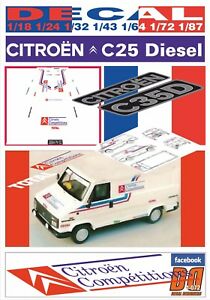 【送料無料】模型車 モデルカー デカルシトロエンアシスタンスシトロエンコンペティションdecal citroen c25d assistance citroen competitions 1988 09|hokushin