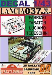 【送料無料】模型車 モデルカー デカールランチアラリータバトンサンレモdecal 143 lancia 037 rally ftabaton rsanremo 1983 09｜hokushin 14,508円