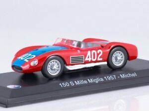 【送料無料】模型車 モデルカー マシュタブモデルマセラティミッレミリアミシェルmasstab modell 143 maserati 150 s mille miglia 1957 michel