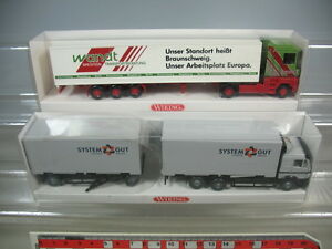 【送料無料】模型車 モデルカー ワイキングメルセデスシステムルノーワントトップボックスk8730, 5 2x wiking h0 mercedes 573 system right renault 546 wandt, top box