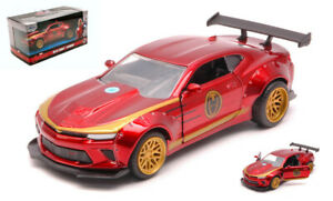 【送料無料】模型車 モデルカー シェビーカマロアイアンマンモデルジャダchevy camaro ss 2016 iron man marvel 13 2 model jada toys