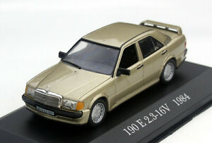 【送料無料】模型車 モデルカー メルセデスベンツモデルゴールドメタリックmercedesbenz 190 e 2316v model w201 manufactured 19841988, m 143, gold metallic