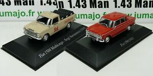 【送料無料】模型車 モデルカー ロットマシンカーイノルビダブルフィアットマルチカルガlot 2 machine 143 salvat car inolvidables fiat 1500 and 1500 multicarga