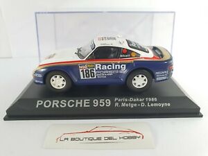 【送料無料】模型車 モデルカー ポルシェパリダカールメテアルタヤエスカラporsche 959 paris dakar r metge 1986 altaya escala 143
