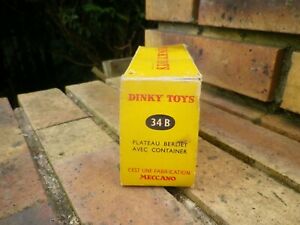 【送料無料】模型車 モデルカー dinky meccano france 34 b empty box empty box berliet container state of use