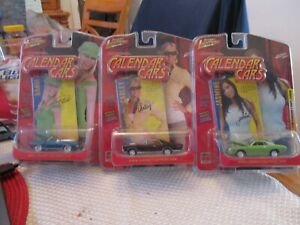 【送料無料】模型車 モデルカー ジョニーライトニングカレンダーjohnny lightning calendar cars lot of 3