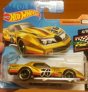 【送料無料】模型車 モデルカー ホットホイールグリーンウッドコルベットショートカードhot wheels 76 greenwood corvette 2020 short card