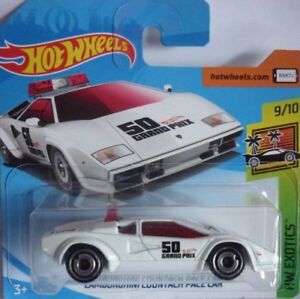 【送料無料】模型車 モデルカー ホットホイールランボルギーニカウンタックペースカーhot wheels lamborghini countach pace car 2018