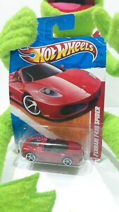 【送料無料】模型車 モデルカー 2010 hot wheels 190 ferrari f430 spider red thrill racers highway card vhtf