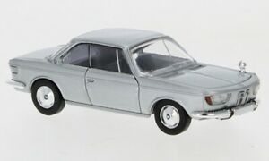 【送料無料】模型車 モデルカー ブレキナシルバーbrekina pcx870031 187 bmw 2000 cs, silver, 1965