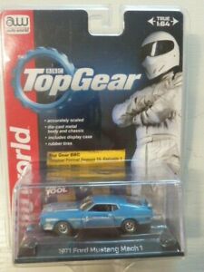 【送料無料】模型車 モデルカー オートワールドトップギアフォードマスタングマッハauto world 164 topgear ford mustang mach 1 1971