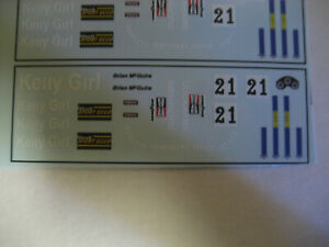 【送料無料】模型車 モデルカー キットデカールスケールケリーガールマクガイアフォードkit decals f1 scale 143 kelly girl mcguire bm1 1977 ford