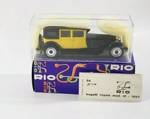 【送料無料】模型車 モデルカー リオブガッティケーニグリヒェンノイシャッハテルボックスrio nr54 bugatti koniglichen mod41 cc 12763 143 neu in schachtel boxed