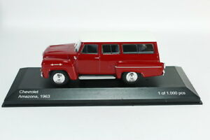 送料無料 模型車 モデルカー シボレーアマゾナダークレッドホワイトモデルカーズchevrolet Amazona Dark Redwhite 1963 Model Cars 143 Painfreepainrelief Com