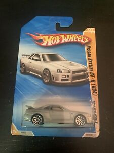【送料無料】模型車 モデルカー ホットホイールスカイラインシルバーhot wheels nissan skyline gtr r34 silver first edition 2010