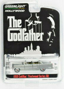 【送料無料】模型車 モデルカー グリーンライトゴッドファーザーキャデラックチェイスミニカーgreenlight hw the godfather 1955 cadillac chase car 164 diecast car 44740b｜hokushin