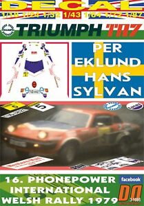 【送料無料】模型車 モデルカー デカールエクルンドウェールズdecal triumph tr7 v8 r p eklund welsh 1979 dnf 01 12,012円