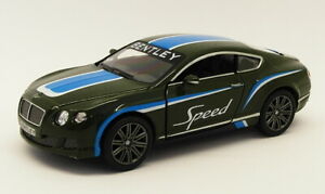 【送料無料】模型車 モデルカー ベントレースピードグリーンキンスマートプルバックゴーメタルモデルカー