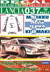 【送料無料】模型車 モデルカー デカールランチアラリーアレンポルトガルdecal lancia 037 rally m alen r portugal 1983 4th 01