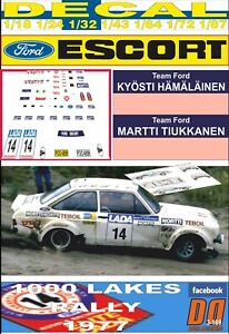 【送料無料】模型車 モデルカー デカールフォードエスコートキオスティハマライネンdecal ford escort rs 1800 kyosti hamalainen 1000 lakes r 1977 winner 01