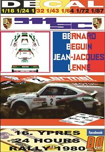 【送料無料】模型車 モデルカー デカールポルシェベギンイプレスdecal porsche 911 sc b beguin ypres 24 hours r 1980 3rd 01｜hokushin