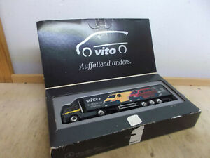 【送料無料】模型車 モデルカー サンムラーボックスセミトレーラーヴィトアンダースmbmc szm with semitrailer vito showy anders in sammlerbox used
