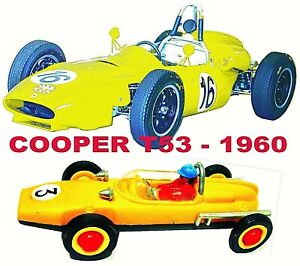【送料無料】模型車 モデルカー クーパーレーシングカーポルトガルcooper t53 1960 racing car made in portugal by pe pe in the 1970s 8
