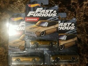 【送料無料】模型車 モデルカー ホットホイールフォードトリノタラデガロットhot wheels fast and furious 69 ford torino talladega 164 furious 7 lot of 3