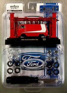 【送料無料】模型車 モデルカー マシンフォードエコノリンヴァンモデルキットm2 machines 1965 ford econoline van modelkit r26 red white free shipping｜hokushin