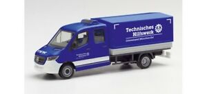【送料無料】模型車 モデルカー ヘルパメルセデスベンツスプリンターハナイラドッピアモナコオストherpa 095525 187 mercedesbenz sprinter 18 cabina doppia? thw monaco ost