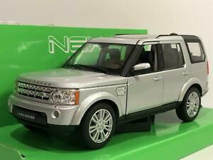 【送料無料】模型車 モデルカー ランドローバーディスカバリーシルバースケールウェリーland rover discovery 4 silver 1247 scale welly 24008s