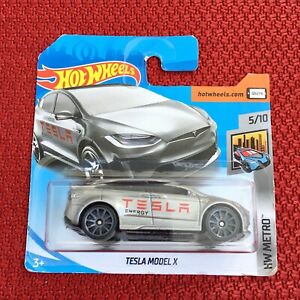 【送料無料】模型車 モデルカー ホットホイールテスラモデルショートカードマテルブランドhot wheels tesla model x car toy short card mattel brand