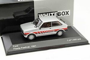 【送料無料】模型車 モデルカー ホワイトボックスフォードフィエスタフェスティバルシルバースケールwhitebox wb144 ford fiesta mk1 festival silver 143 scale