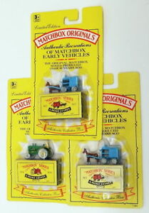 【送料無料】模型車 モデルカー マッチボックスセットミルクフロートマッセイトターmatchbox mb963 set of 3 7 horse drawn milk float 2 amp; 4 massey tractor