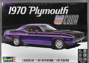 【送料無料】模型車 モデルカー レヴェルプリマスクダインrevell 1970 plymouth aar cuda in 125 854416｜hokushin