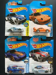 【送料無料】模型車 モデルカー ×ホットホイールポルシェレーシングカー4 x hotwheels porsche racing cars
