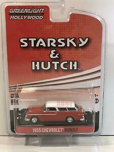 【送料無料】模型車 モデルカー スタースキーハッチシボレーノマドスカラグリーンライトstarsky e hutch 1955 chevrolet nomad 164 scala greenlight 44855a