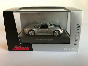 【送料無料】模型車 モデルカー ポルシェスパイダーグリジオティポシューコporsche 918 spyder, grigio tipo 452613900, schuco h0 187